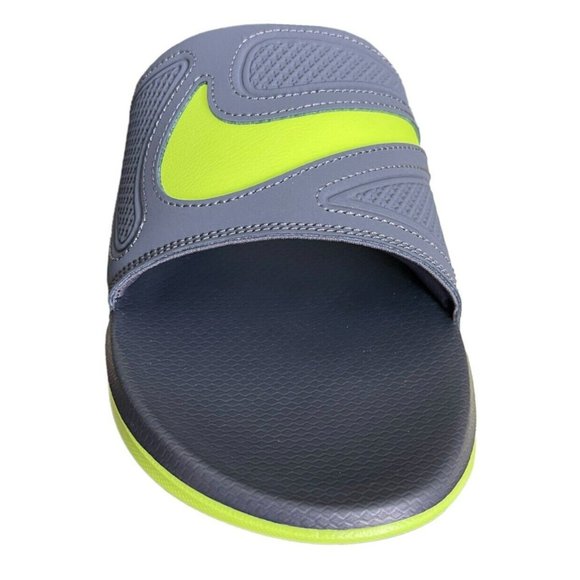 Nike Air Max Cirro Slides DC1460-003 Grey / Volt Sizes Men's 9 Wmns 10 - Picture 5 of 10